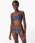 Retro Bikini Top, Blue Snake Print | Sweaty Betty