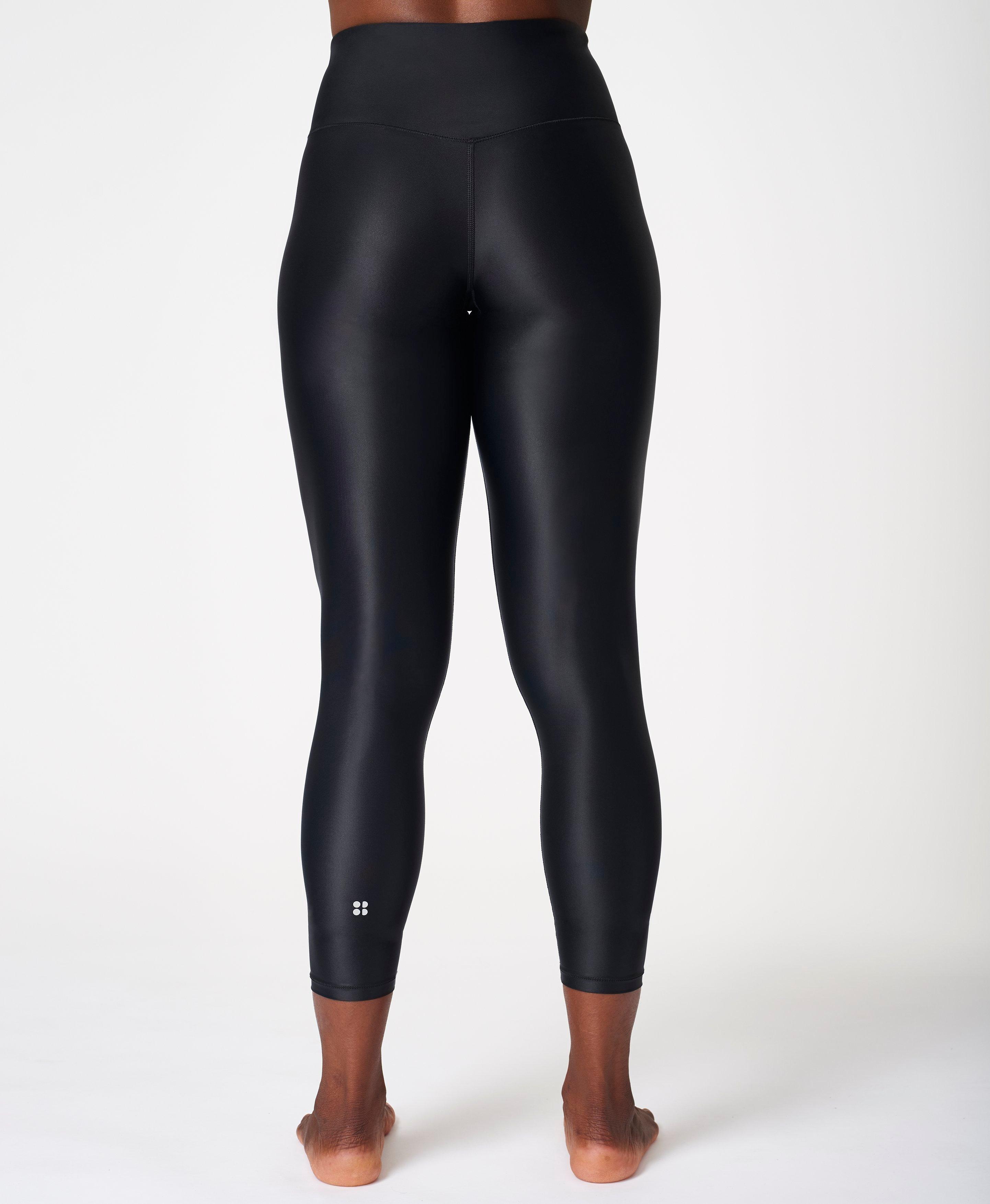 LUSTROUS ONYX // WET LOOK CELINE LEGGINGS BLACK – LIFE IN THE SUN