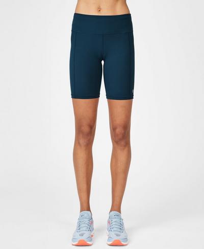 Contour 7.5" Gym Shorts, Beetle Blue | Sweaty Betty