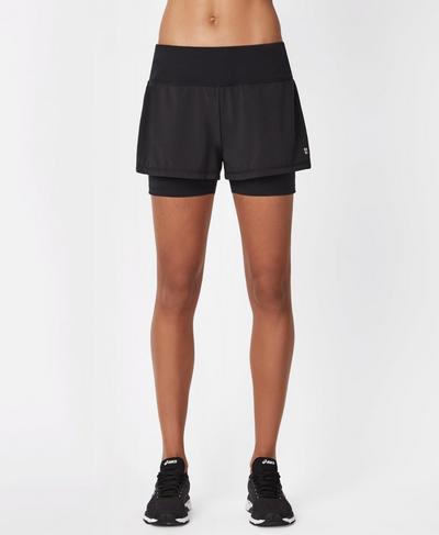 Challenge Running Shorts, Black | Sweaty Betty