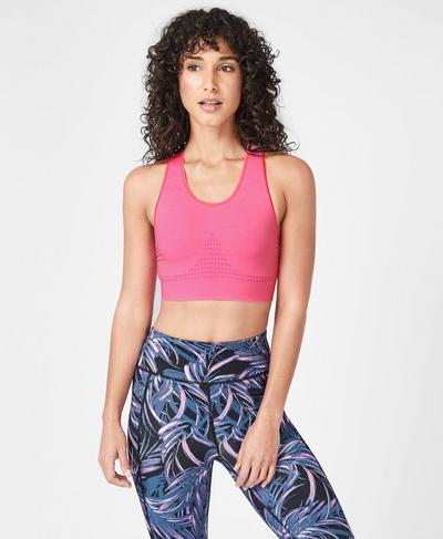 Stamina Sports Bra, HOT PINK | Sweaty Betty