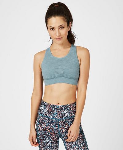 Stamina Sports Bra, Storm Blue | Sweaty Betty