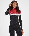 Betty Ski Base Layer Top, Betty Fade Red Placement Print | Sweaty Betty