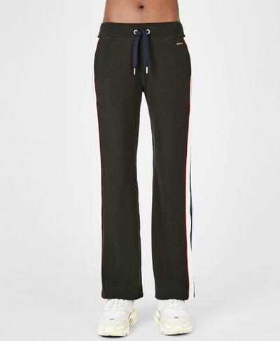 Luxe Wide Leg Trouser, Dark Forest Green | Sweaty Betty