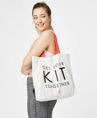 Canvas Tote Bag, Westfjords White | Sweaty Betty