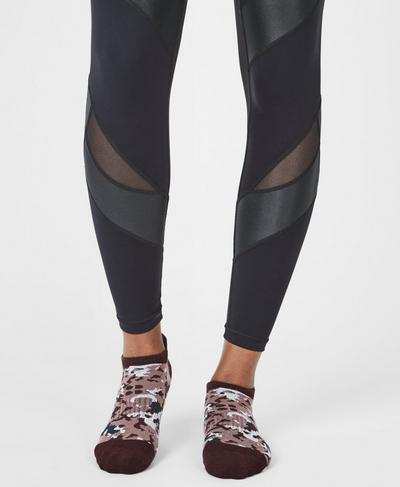 Christmas Trainer Liners 3 pack, Plum Mix | Sweaty Betty