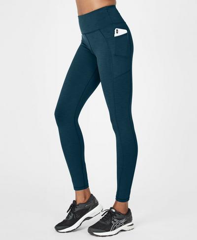 Super Sculpt High Waisted Yoga Leggings, Beetle Blue | Sweaty Betty