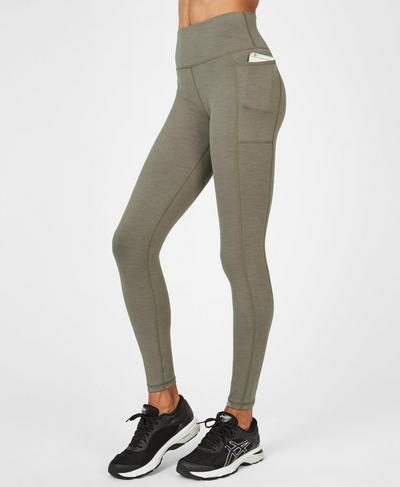 Super Sculpt High Waisted Yoga Leggings, Dark Taupe | Sweaty Betty