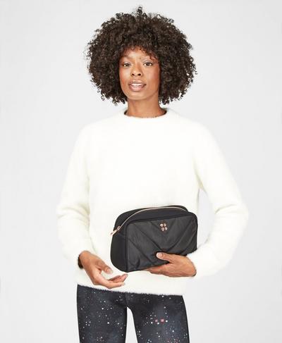 Icon Quilted Workout Pouch, Black | Sweaty Betty