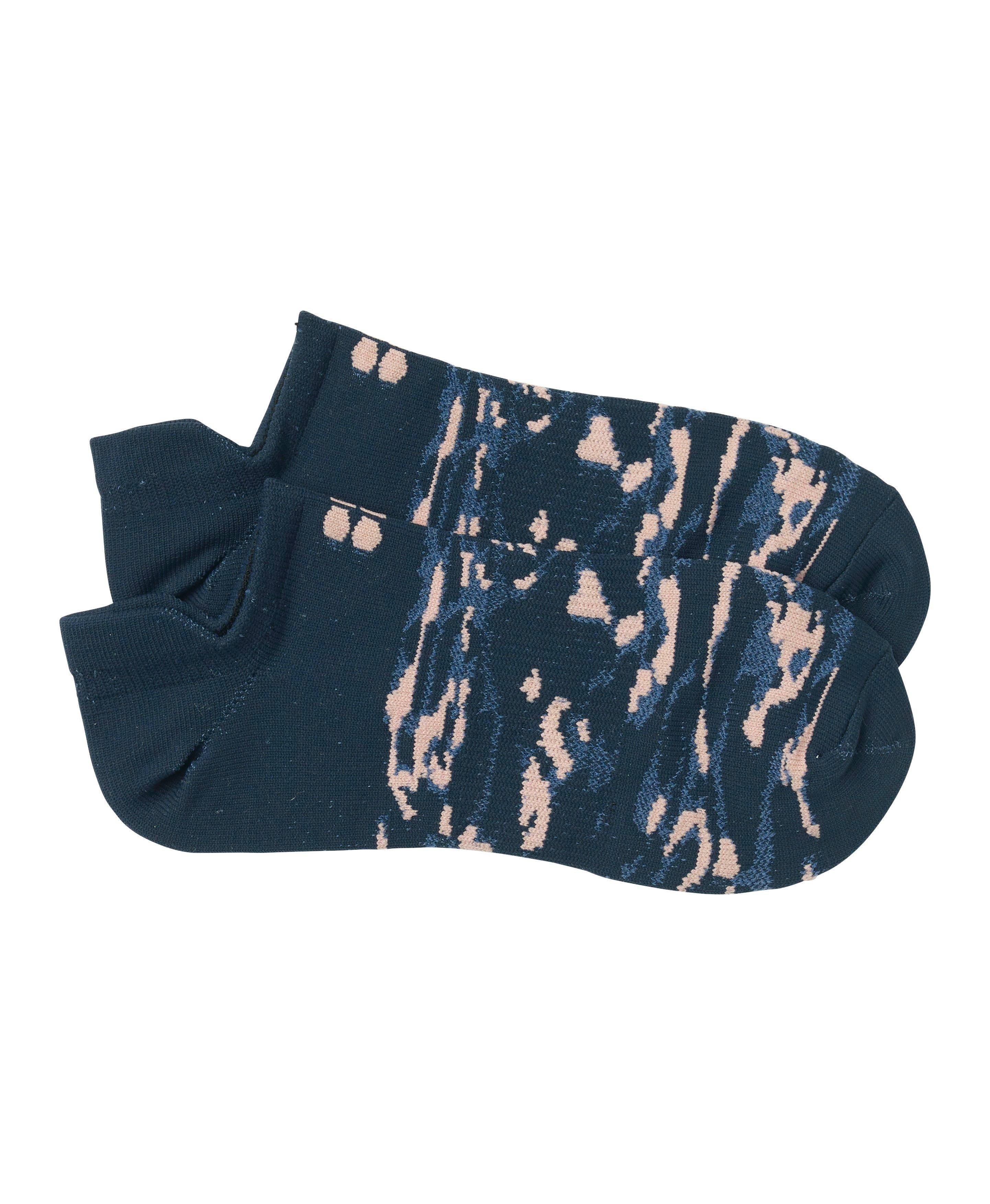 Lightweight Workout Trainer Socks, Blue Wild Nights Jacquard | Sweaty Betty