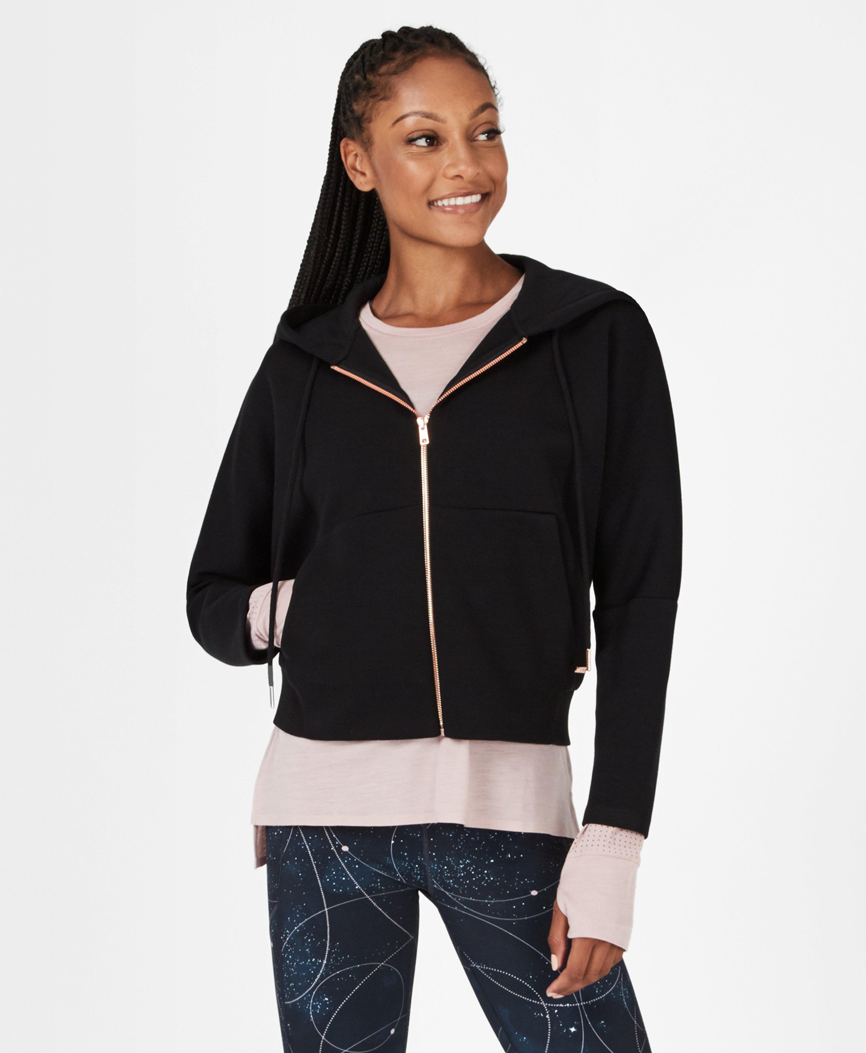 sweaty betty zip up hoodie