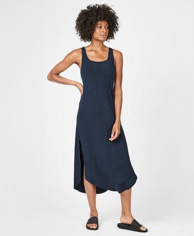 Hera Dress, Beetle Blue Marl | Sweaty Betty