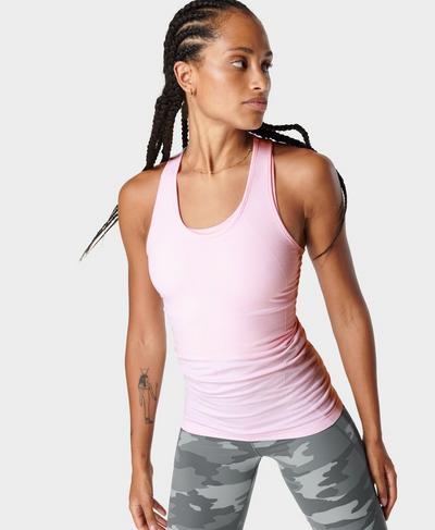 Athlete Seamless Gym Vest, Nerine Pink | Sweaty Betty