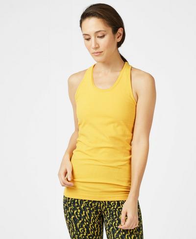 Athlete Seamless Vest, Turmeric Yellow | Sweaty Betty