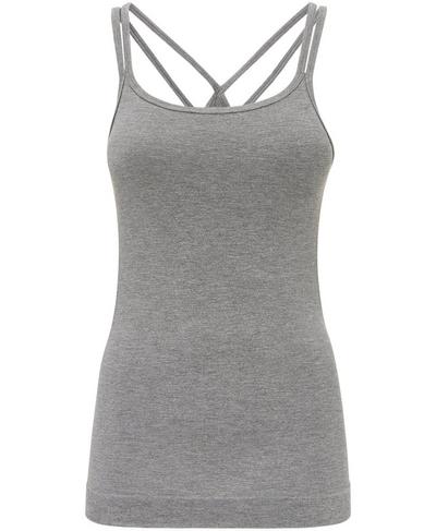 Namaska Yoga Vest, Charcoal Marl | Sweaty Betty