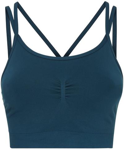 Brahma Padded Yoga Bra, Beetle Blue A | Sweaty Betty