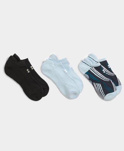 Workout Sneaker Socks 3 Pack , Breeze Blue | Sweaty Betty