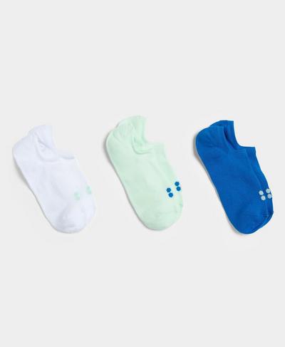 Workout Sneaker Socks 3 Pack , Spring Green | Sweaty Betty