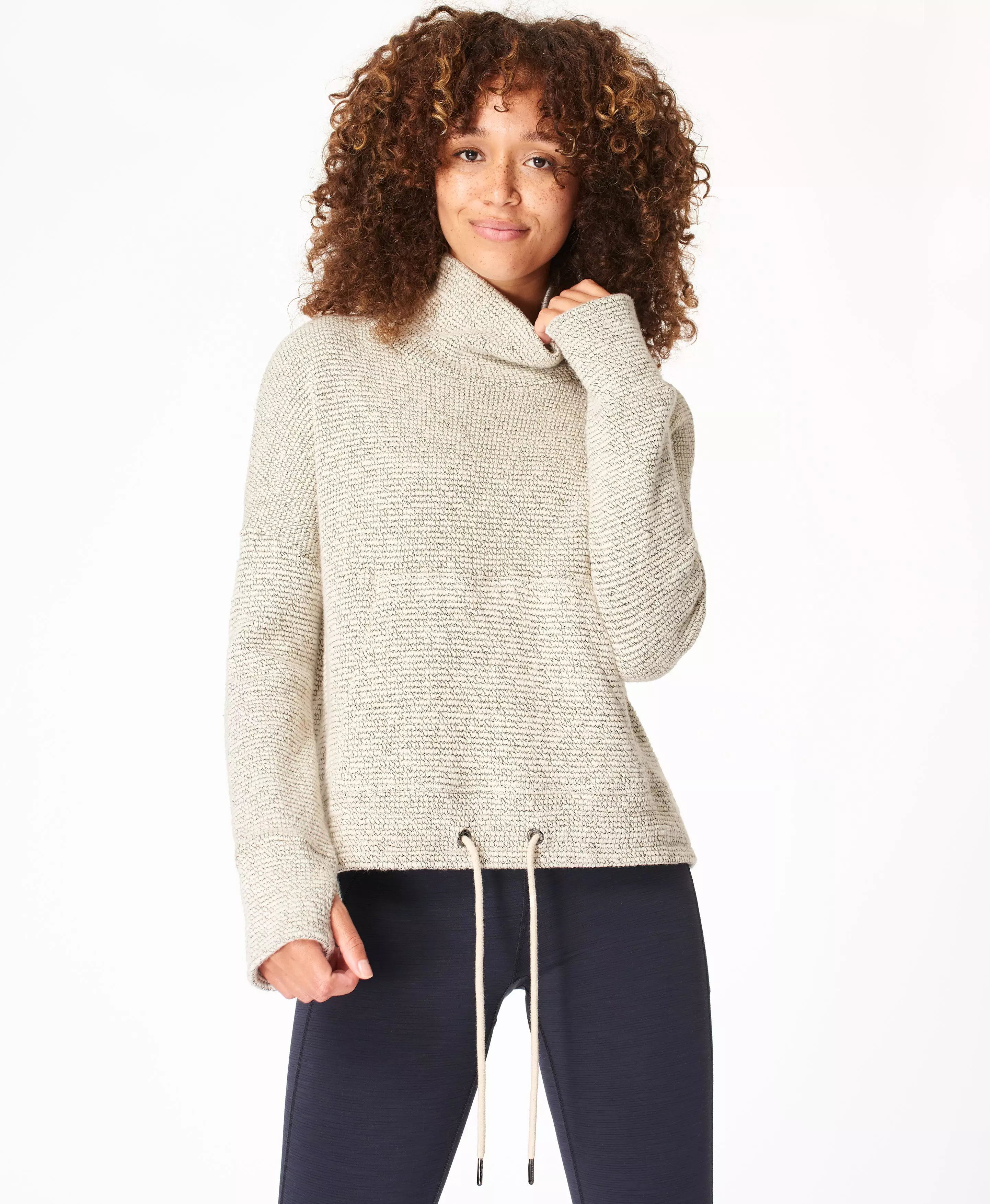 Sweaty betty bouclé funnel neck sweatshirt new arrivals