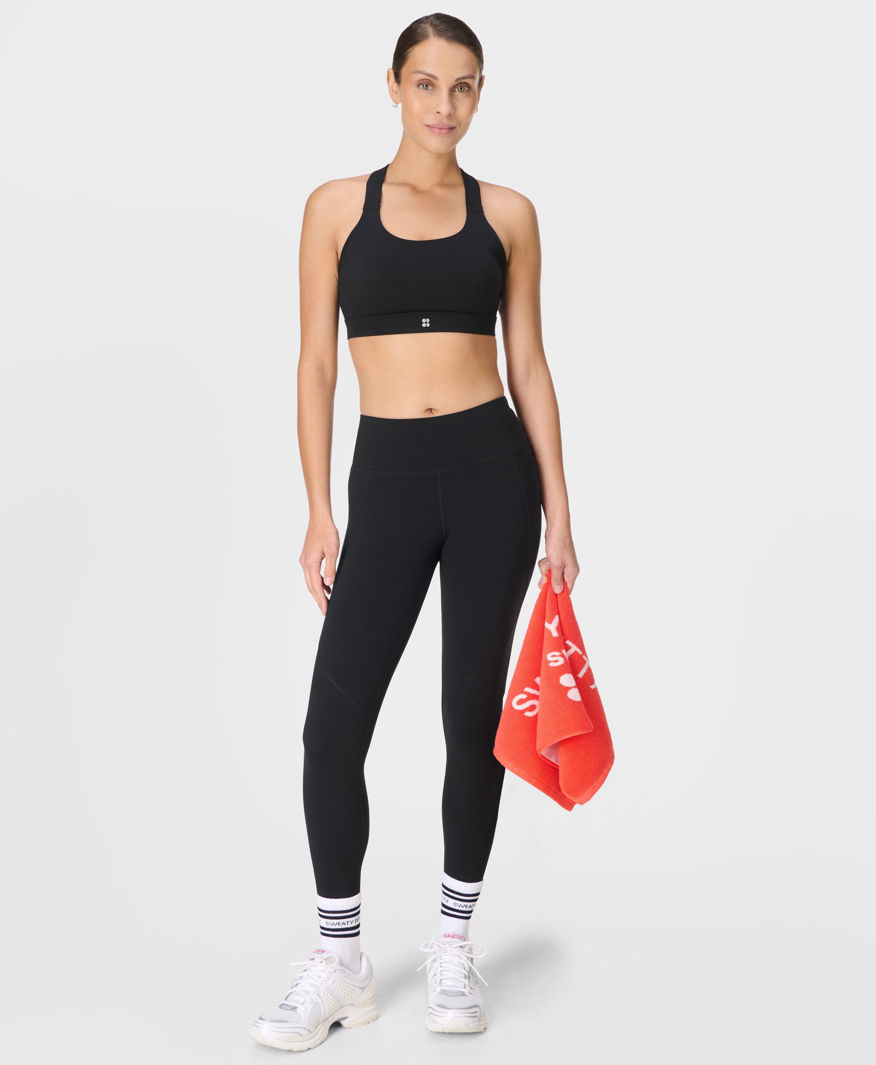 Power 7/8 Workout Leggings, Black | Sweaty Betty