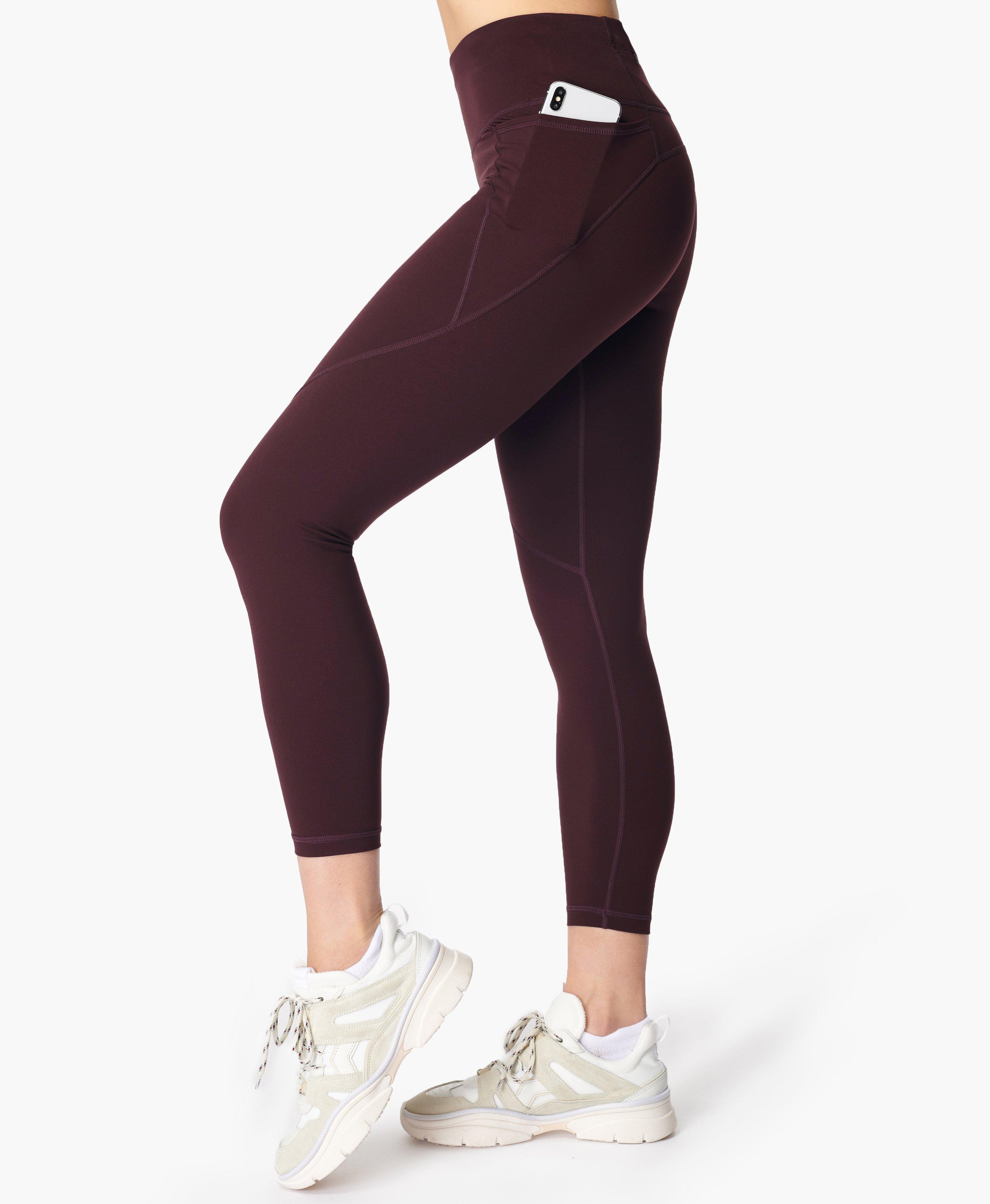 Power 7/8 Workout Leggings, Black Cherry Purple | Sweaty Betty