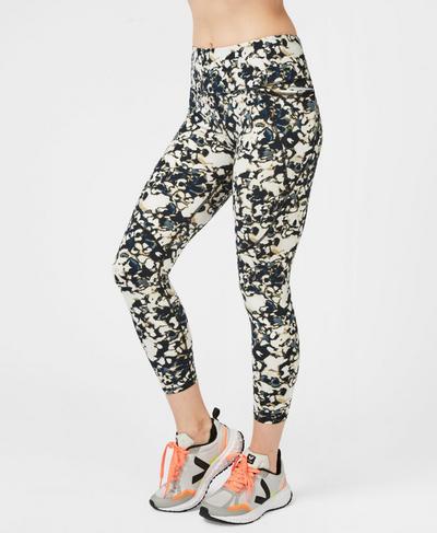 Power 7/8 Workout Leggings, Cement Patch Print | Sweaty Betty