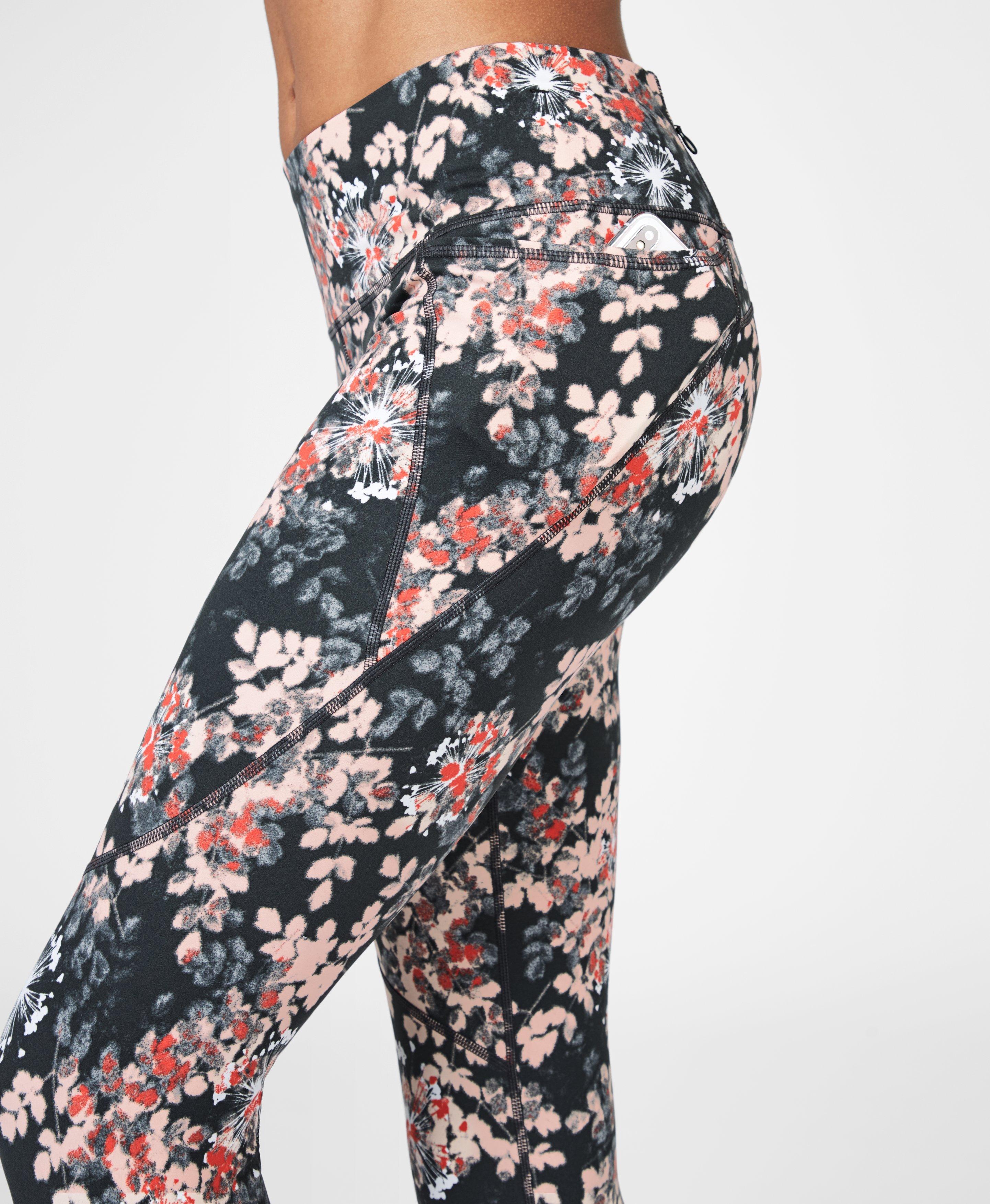 floral active leggings