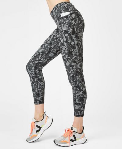 Power 7/8 Workout Leggings, Monotone Patch Print | Sweaty Betty
