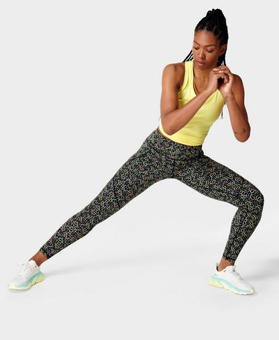 Power Fitness Leggings , Black SB Slot Print | Sweaty Betty
