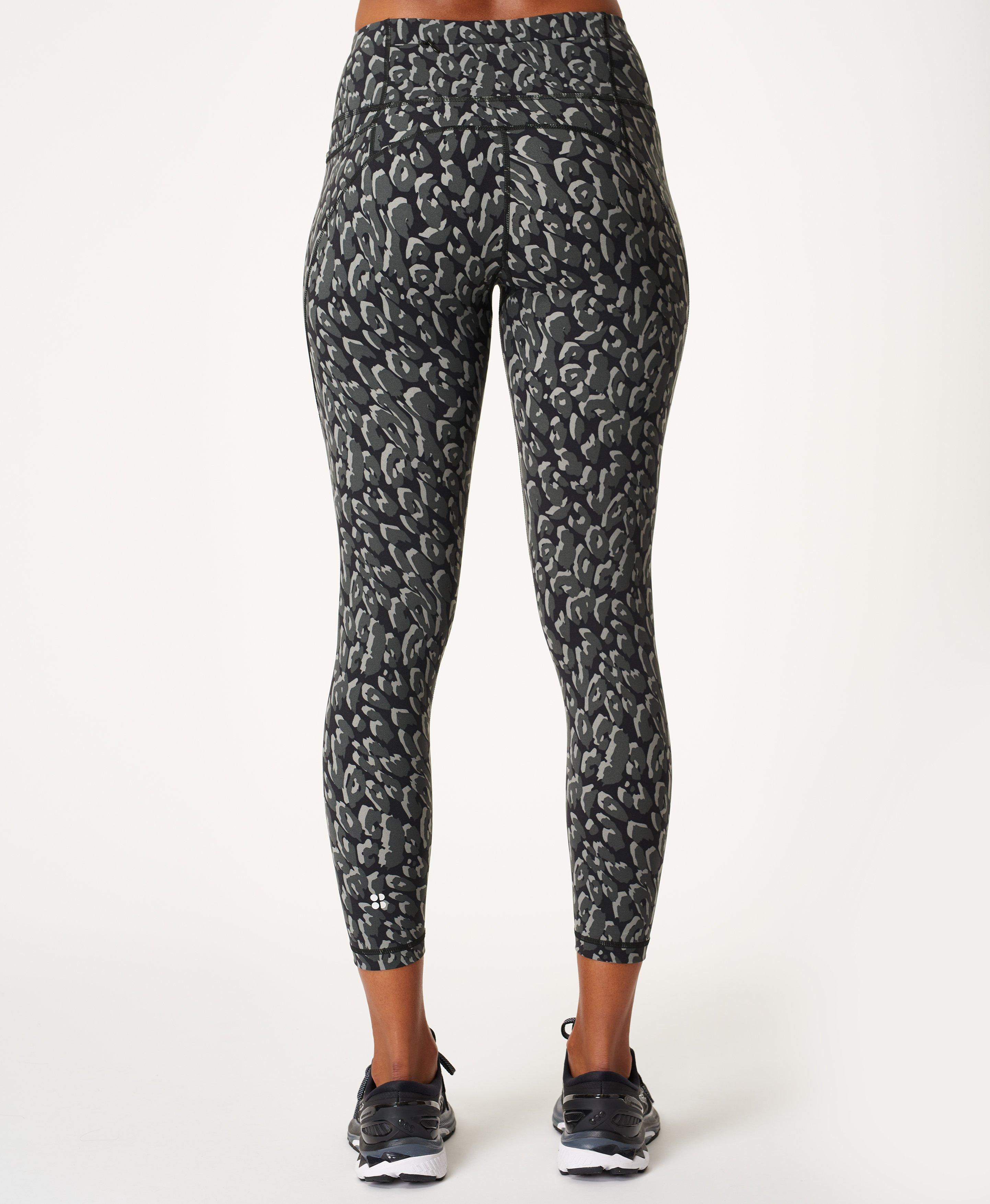 Black Cheetah Workout Leggings