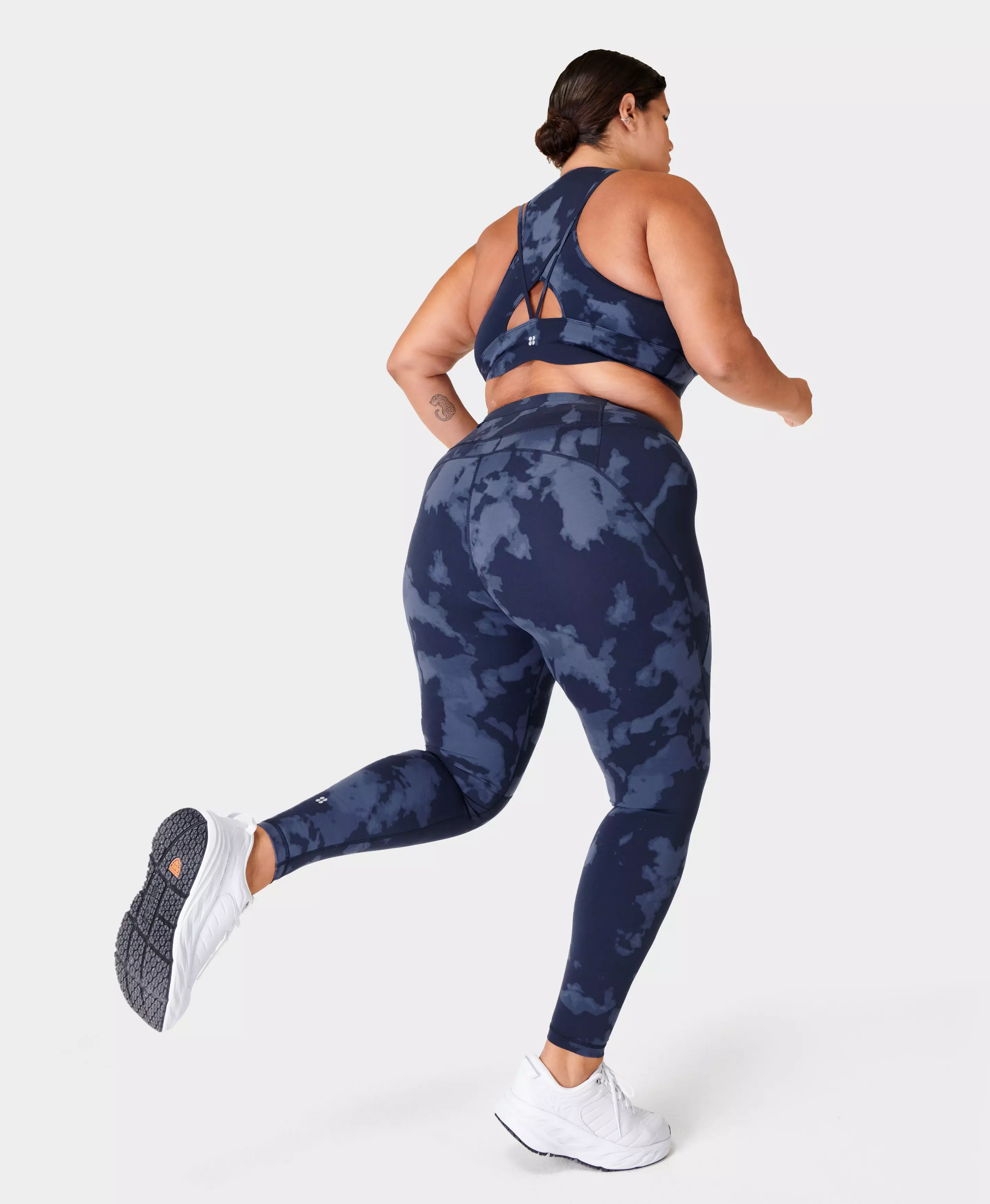 Power Workout Leggings - bluefadeprint, Women's Leggings