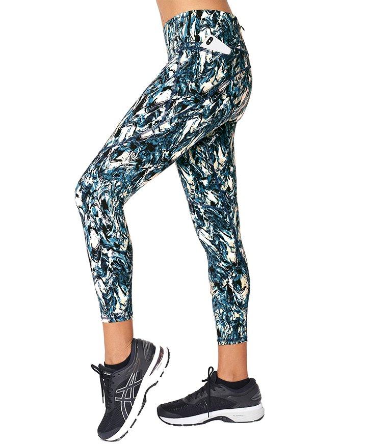 marble print workout leggings