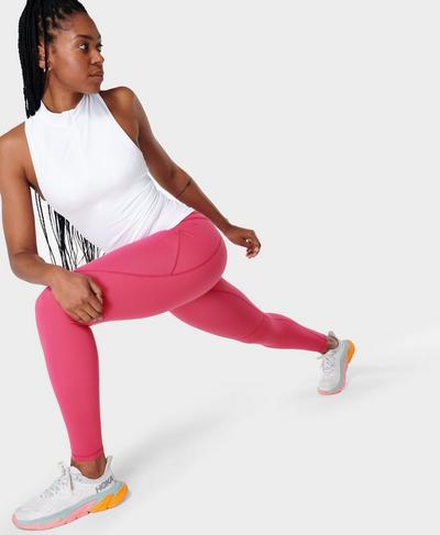 Power Fitness Leggings, Dahlia Pink | Sweaty Betty