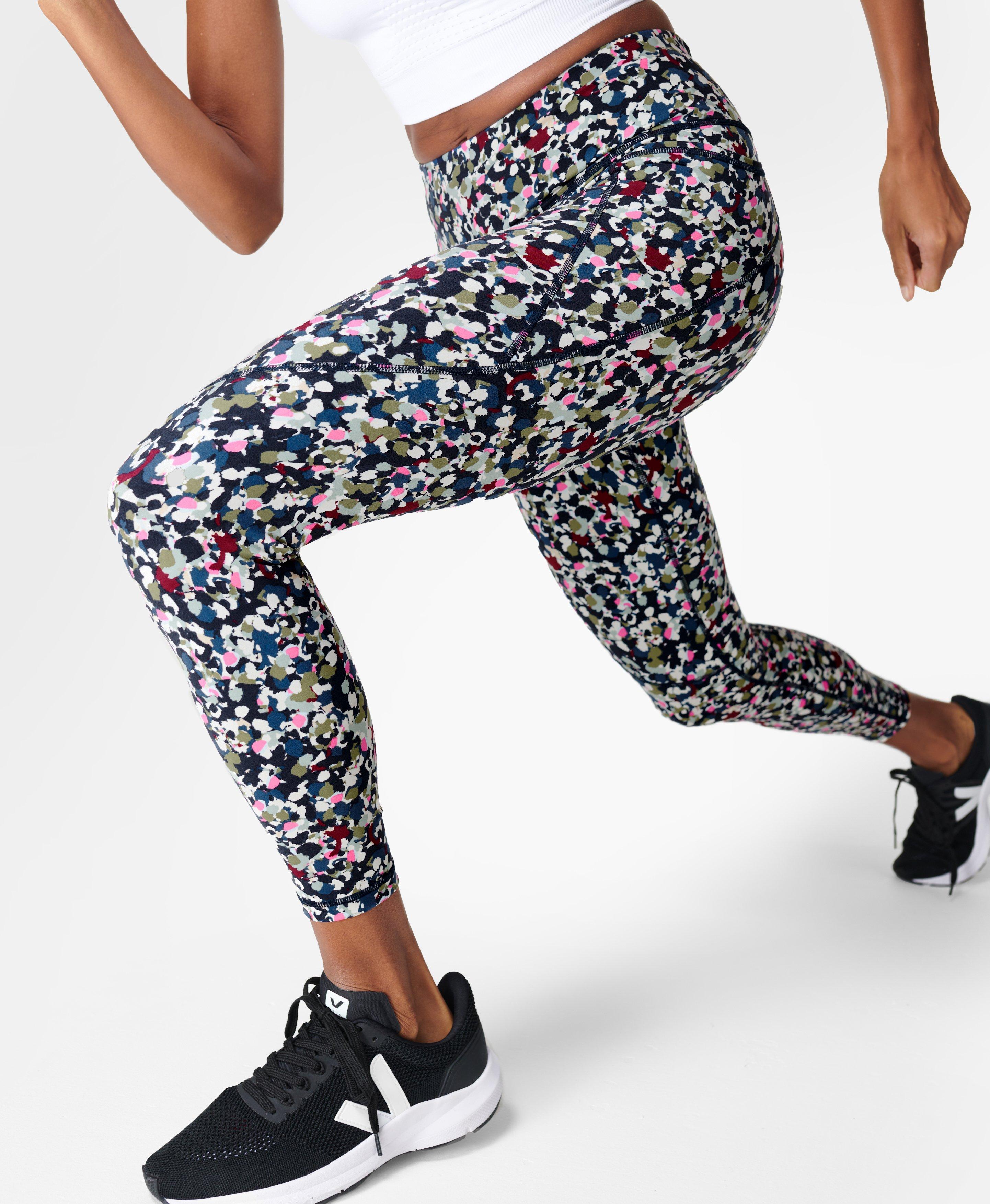 Power 7/8 Gym Leggings - greendabprint 