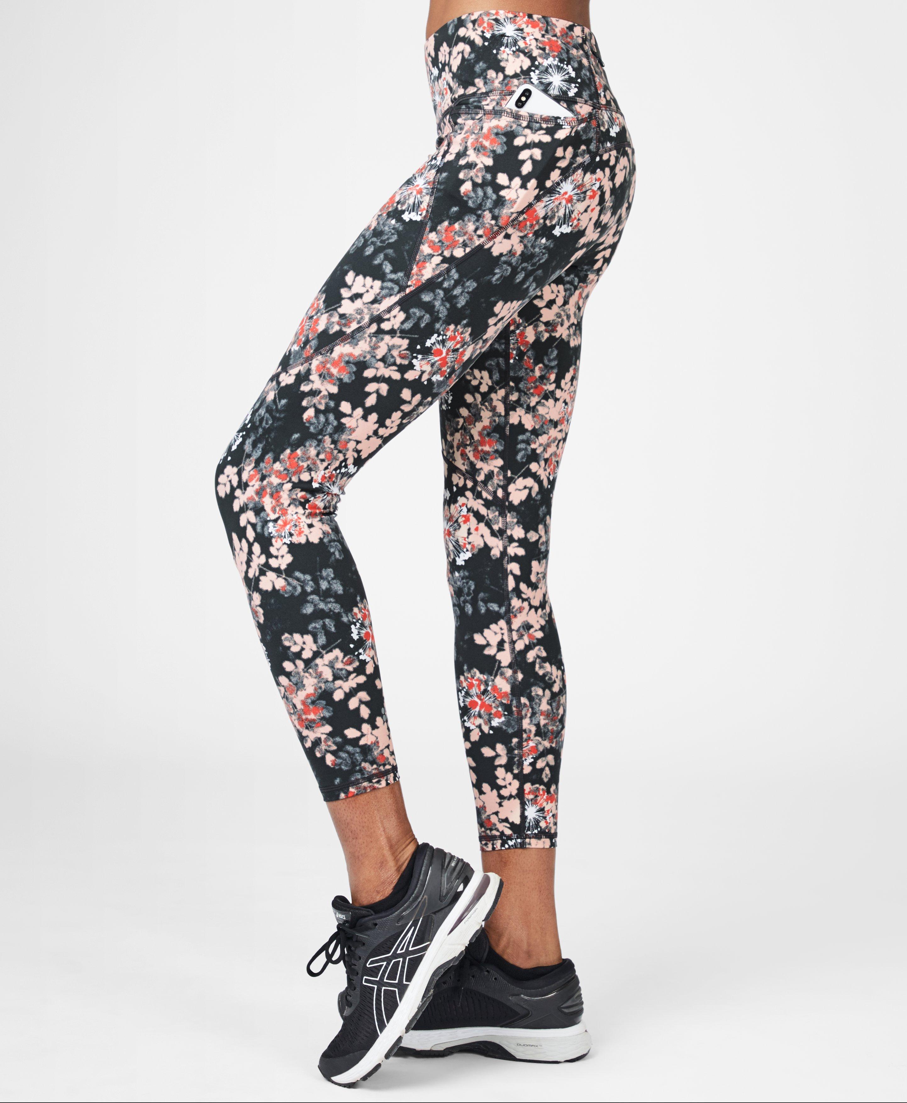 floral workout leggings