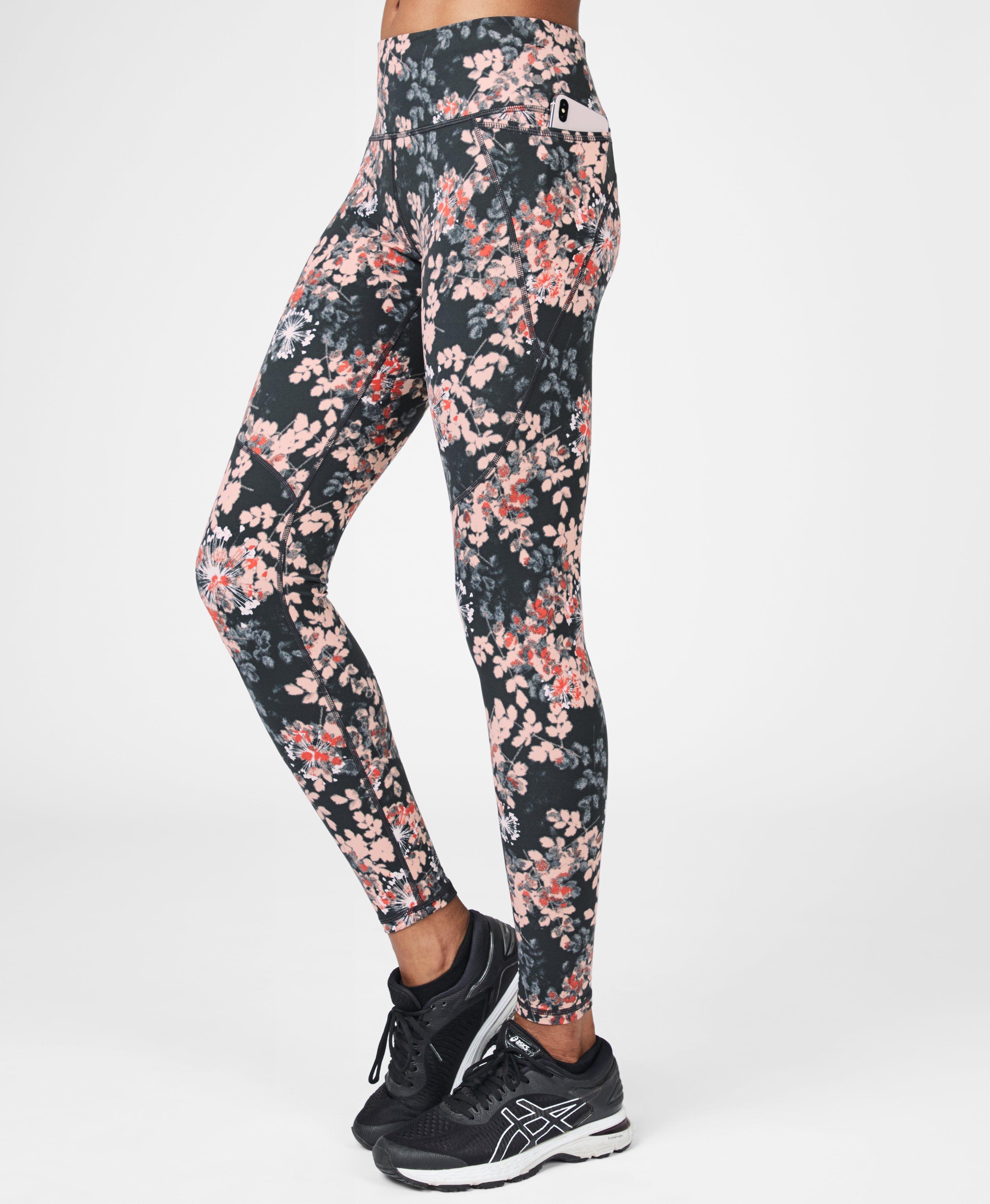 floral workout pants
