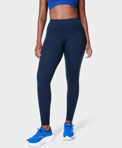Power Fitness Leggings, Navy Blue | Sweaty Betty