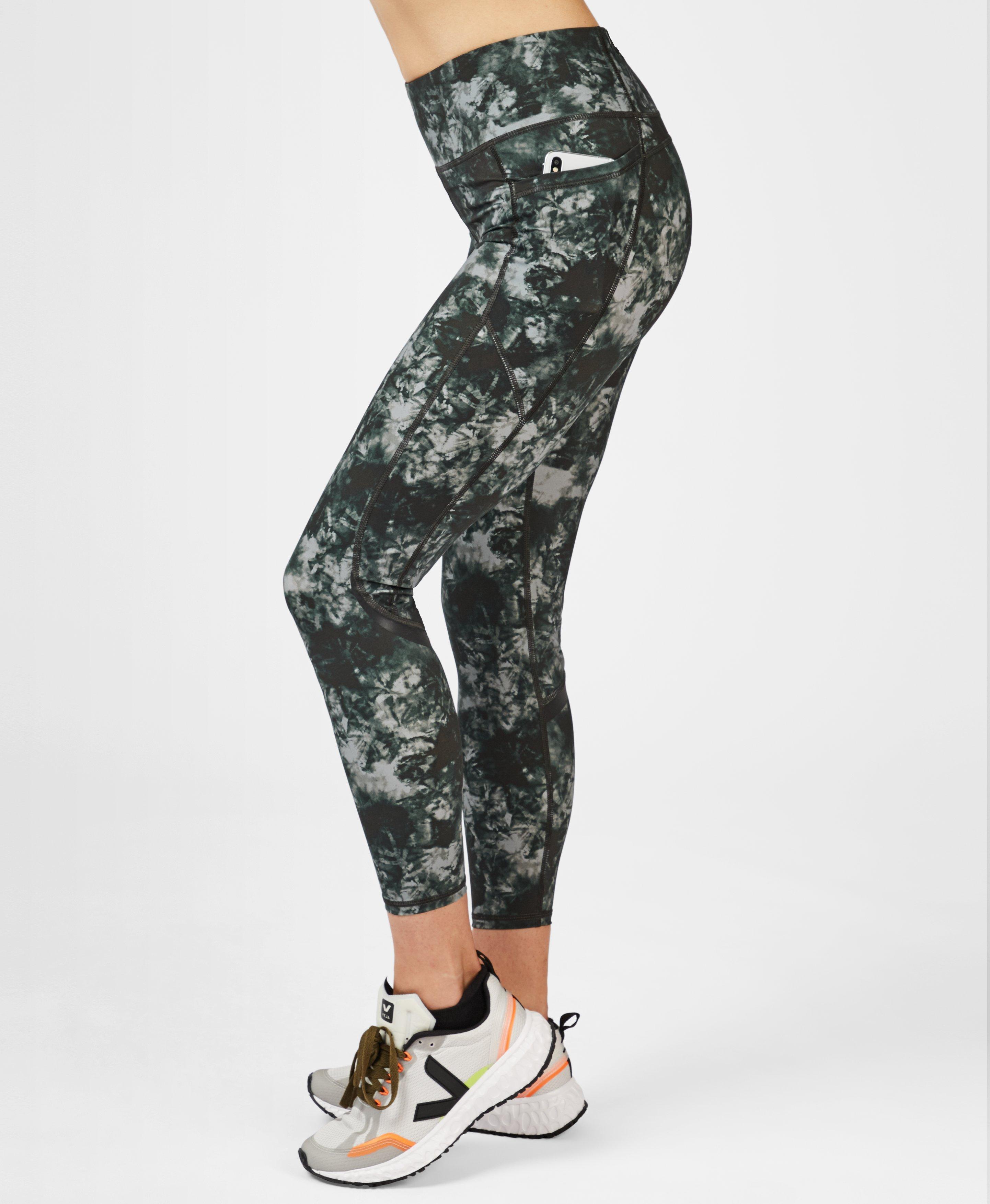 running leggings with tie waist