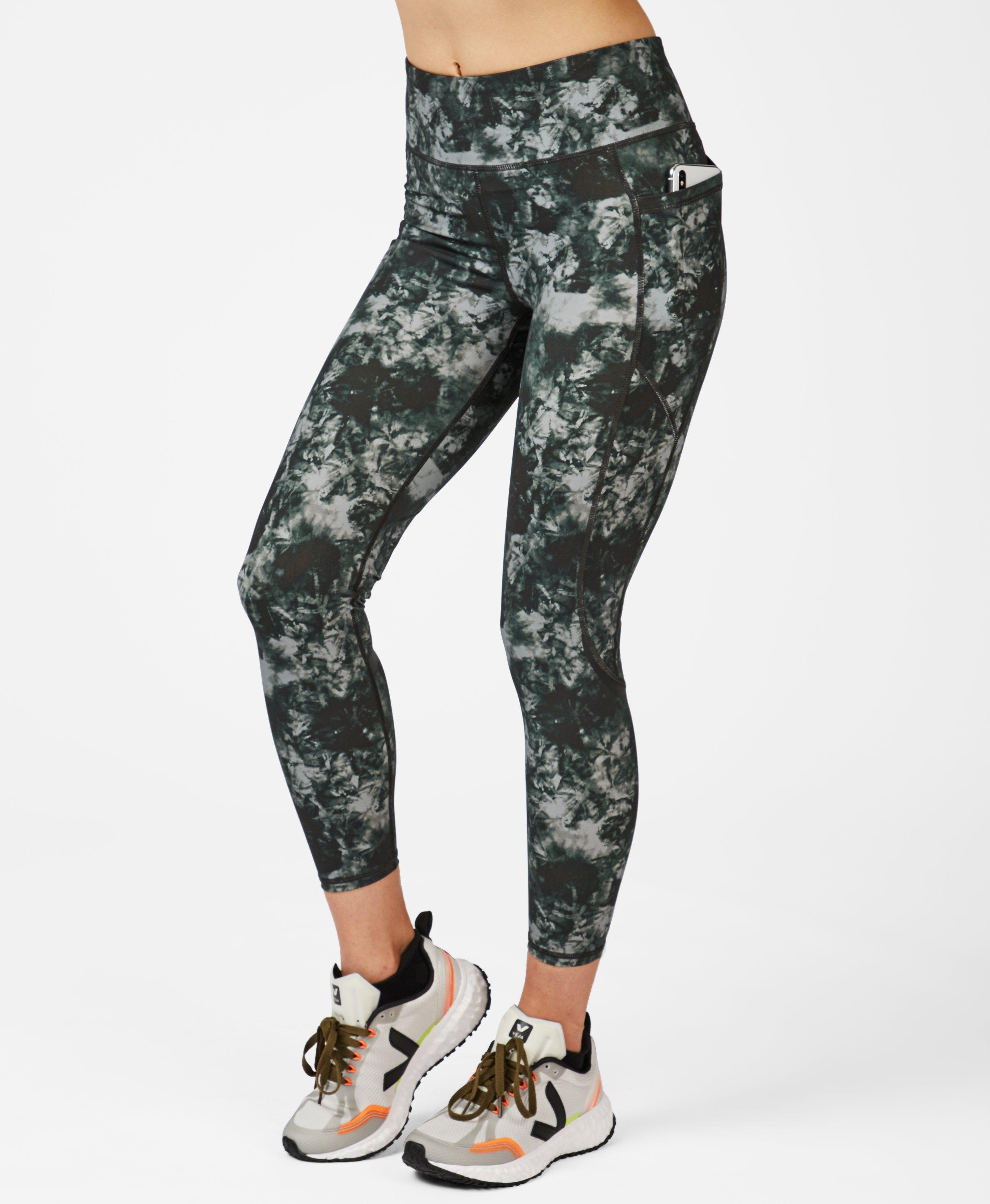 tie waist running leggings