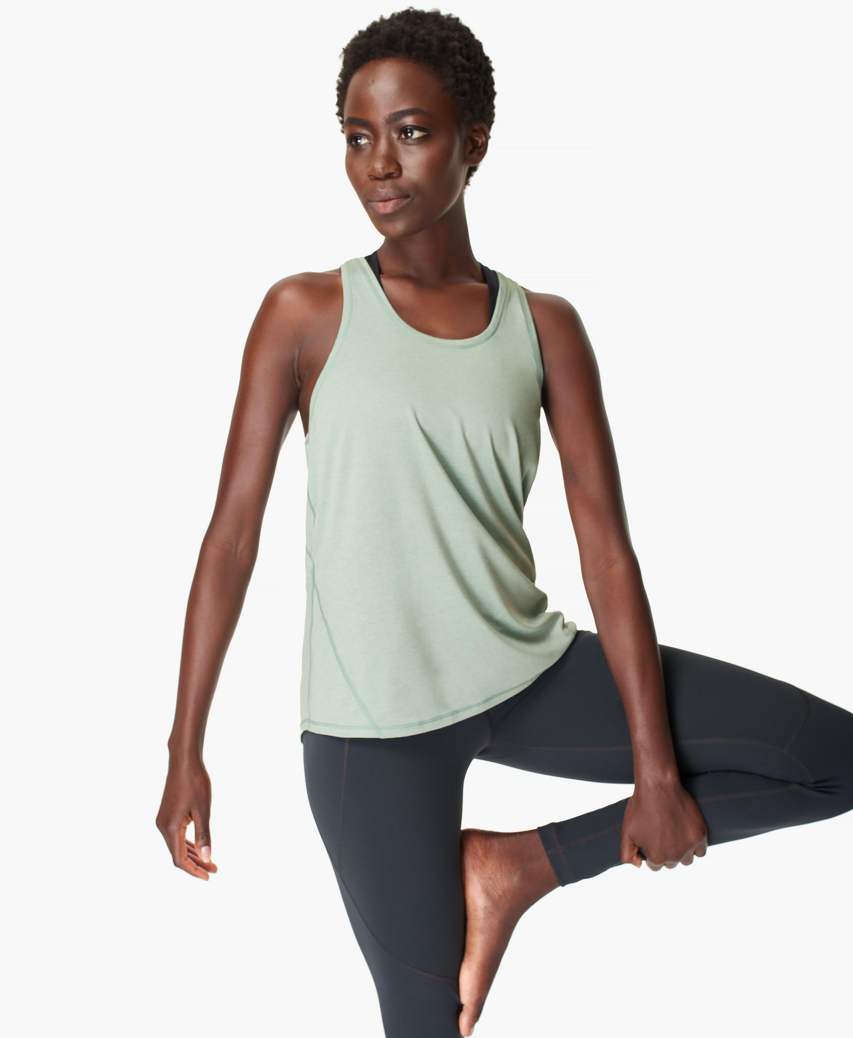 sports vest top with built in bra