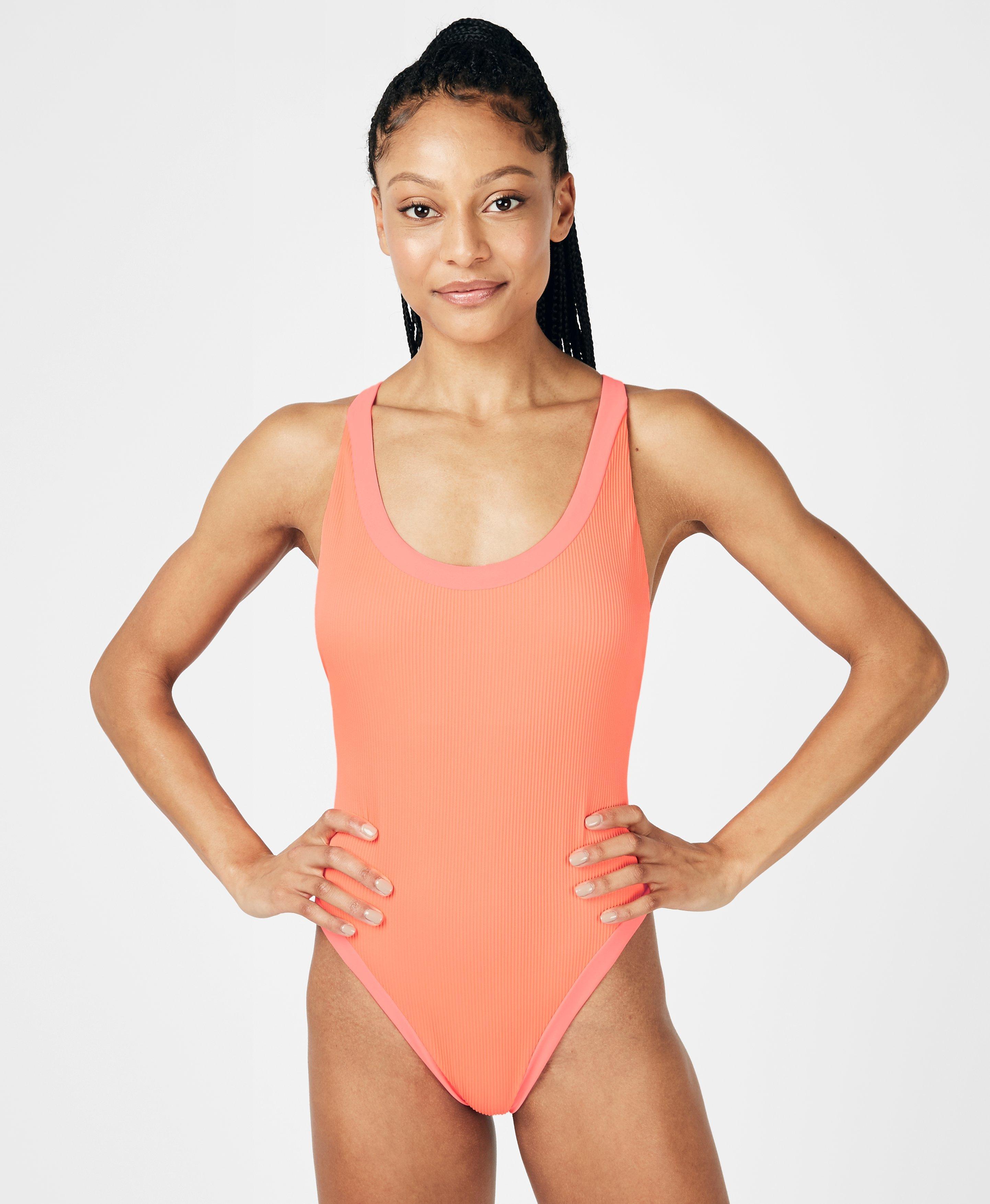 fluro one piece swimsuit