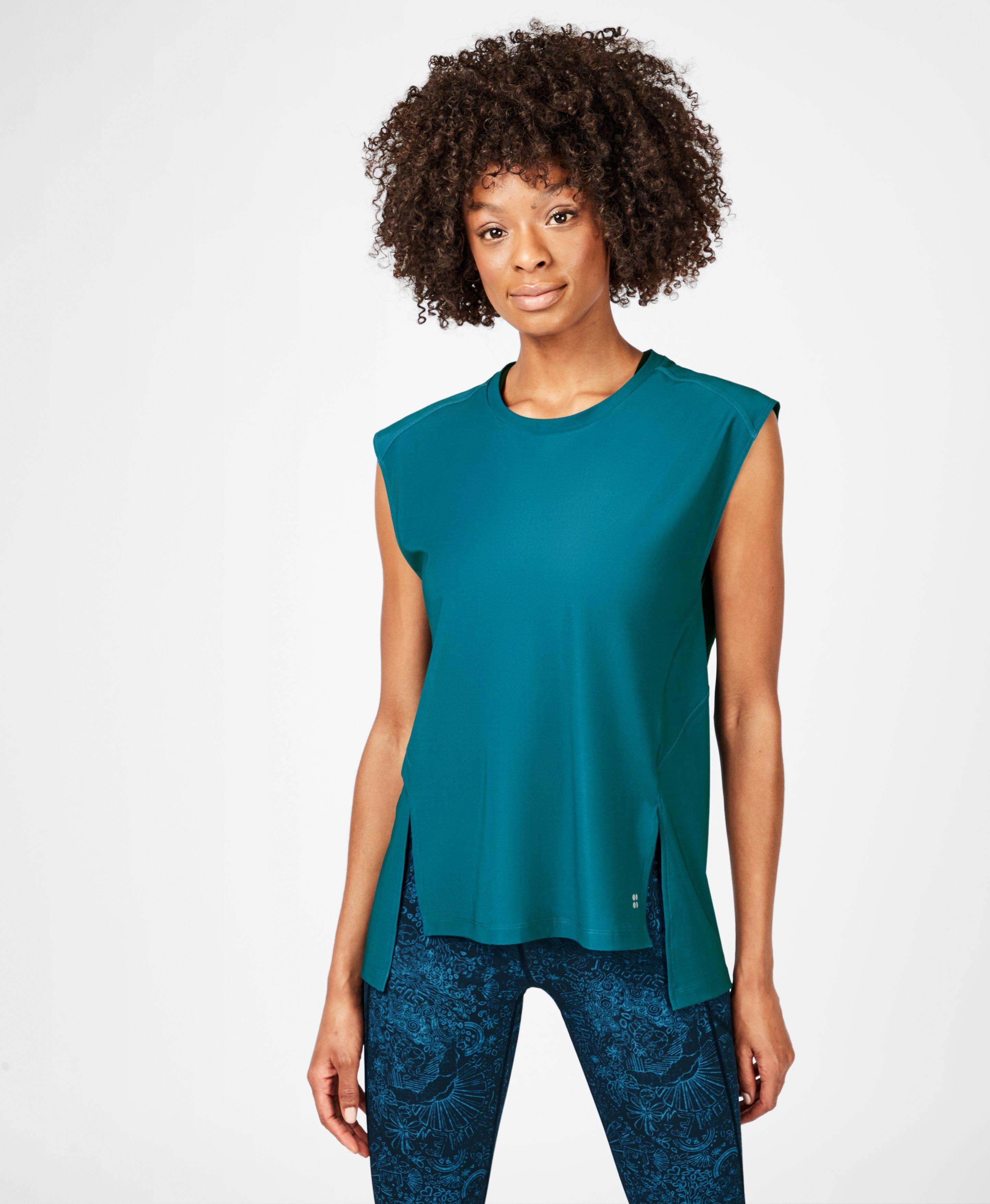 Hampstead Workout Vest, Mosaic Blue | Sweaty Betty
