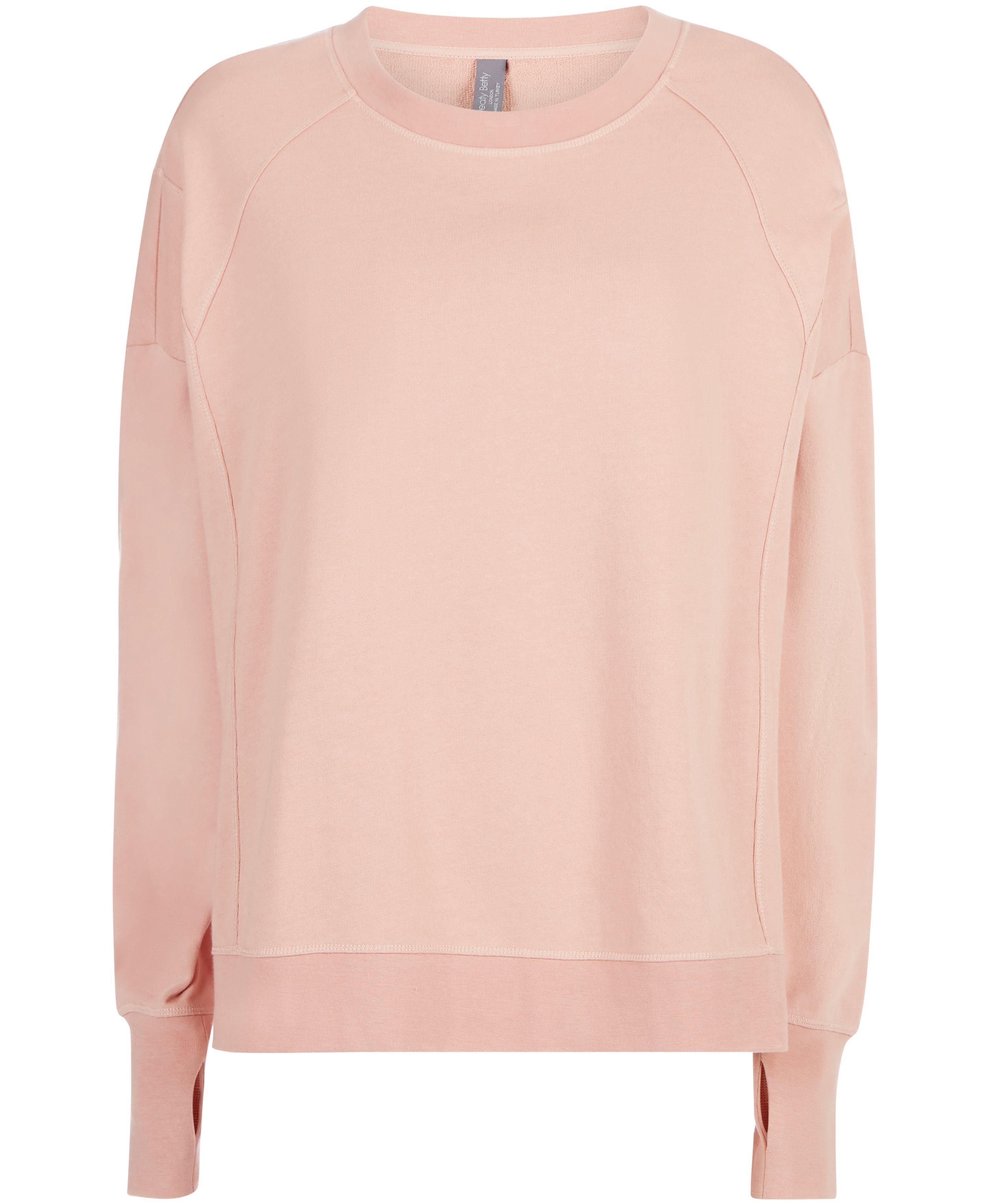 misty pink sweatshirt