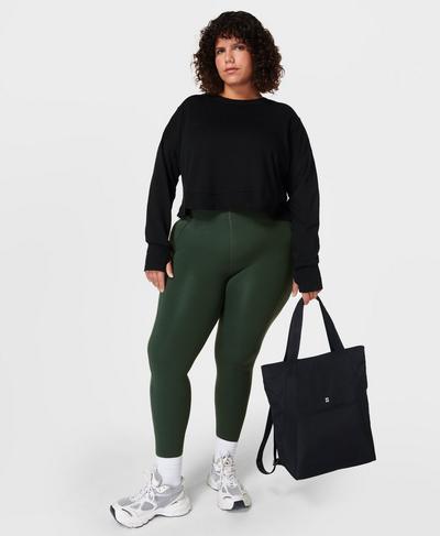 After Class Crop-Pullover, Black | Sweaty Betty