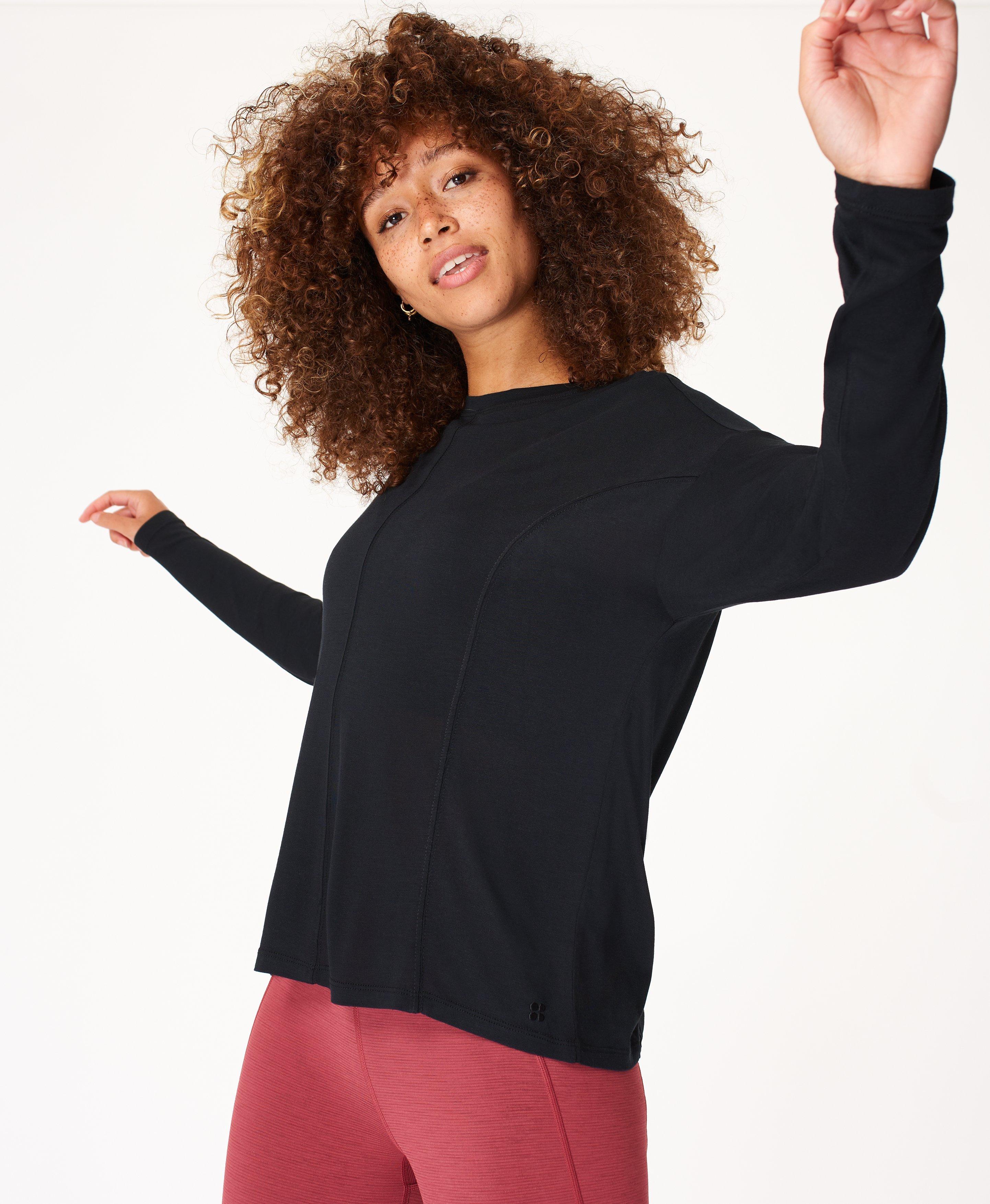 long sleeve yoga tops