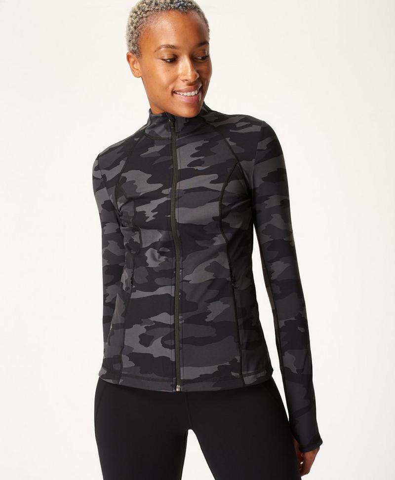 zip up gym jacket womens