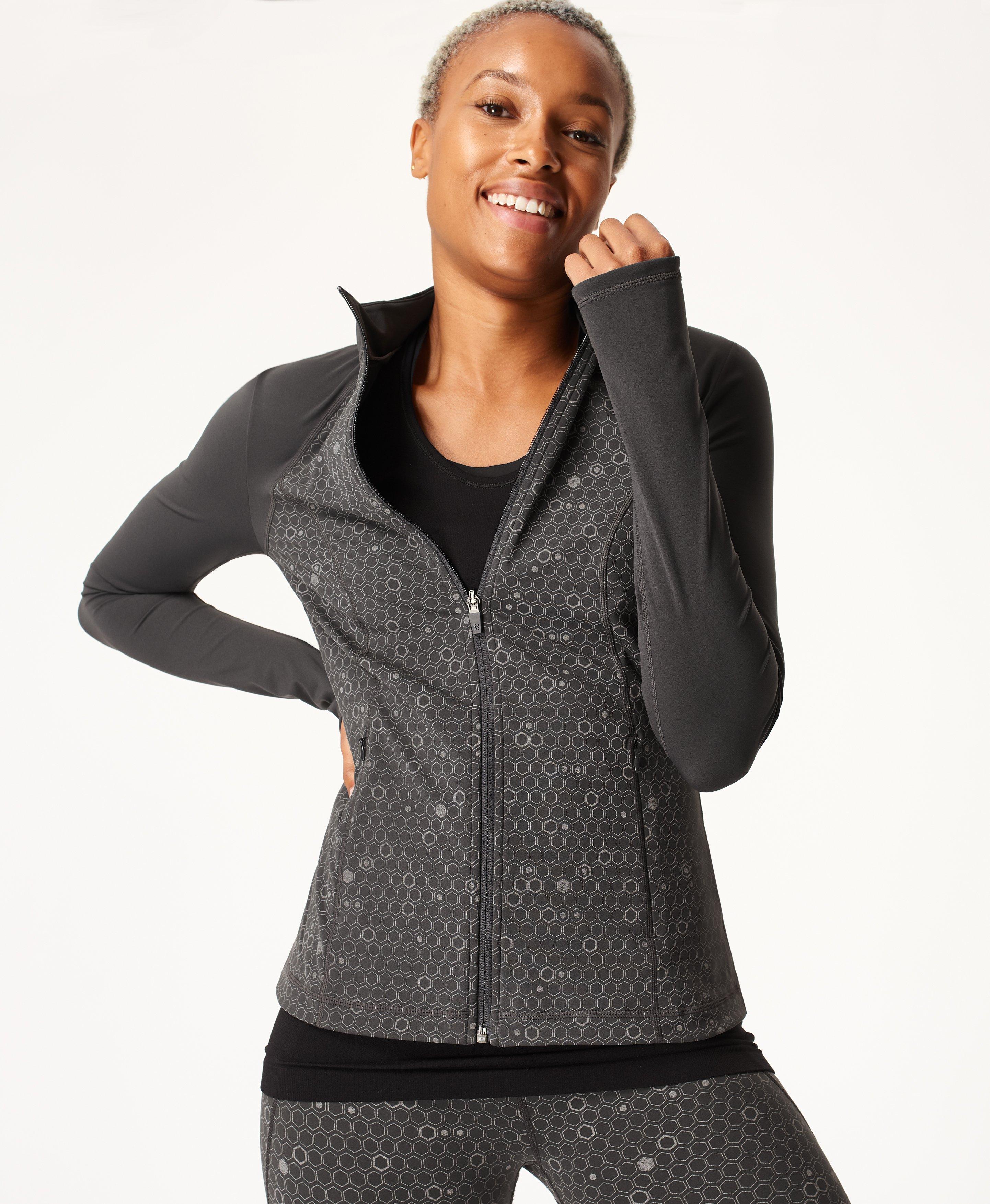 womens zip up gym jacket