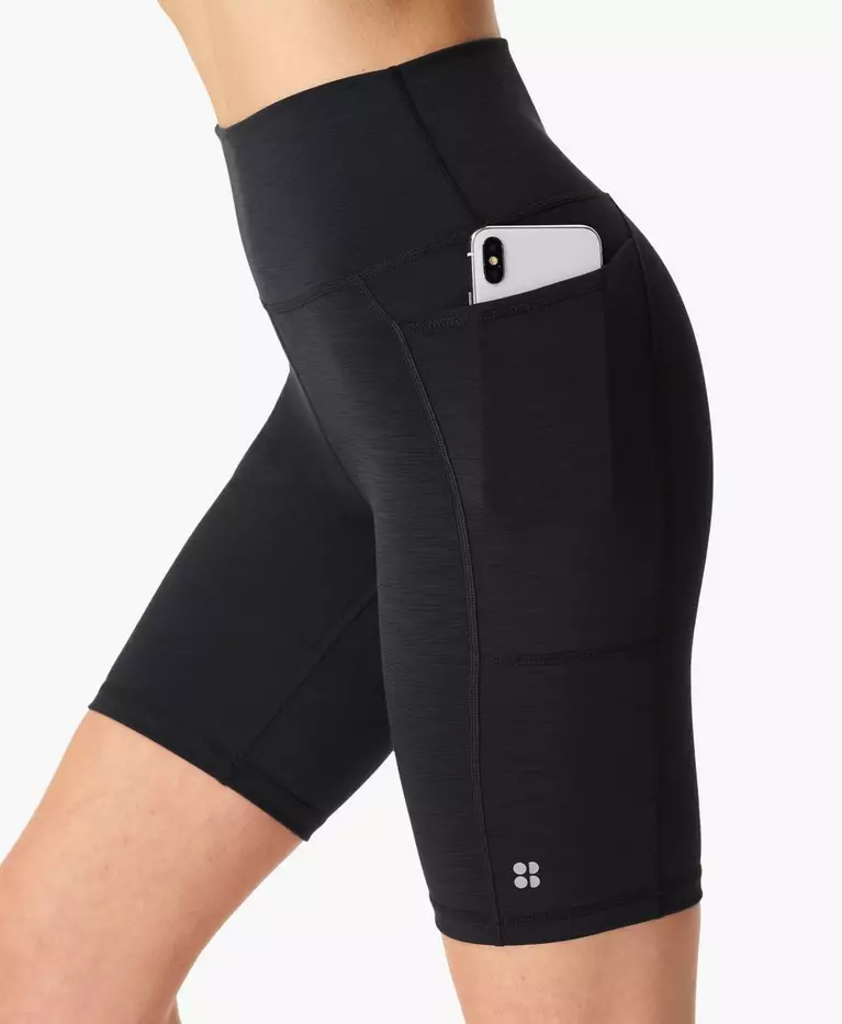 Womens Clothing Shorts Knee-length shorts and long shorts Sweaty Betty Power 9 Biker Shorts in Grey 