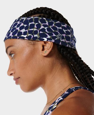 Power Headband, Blue Rock Print  | Sweaty Betty