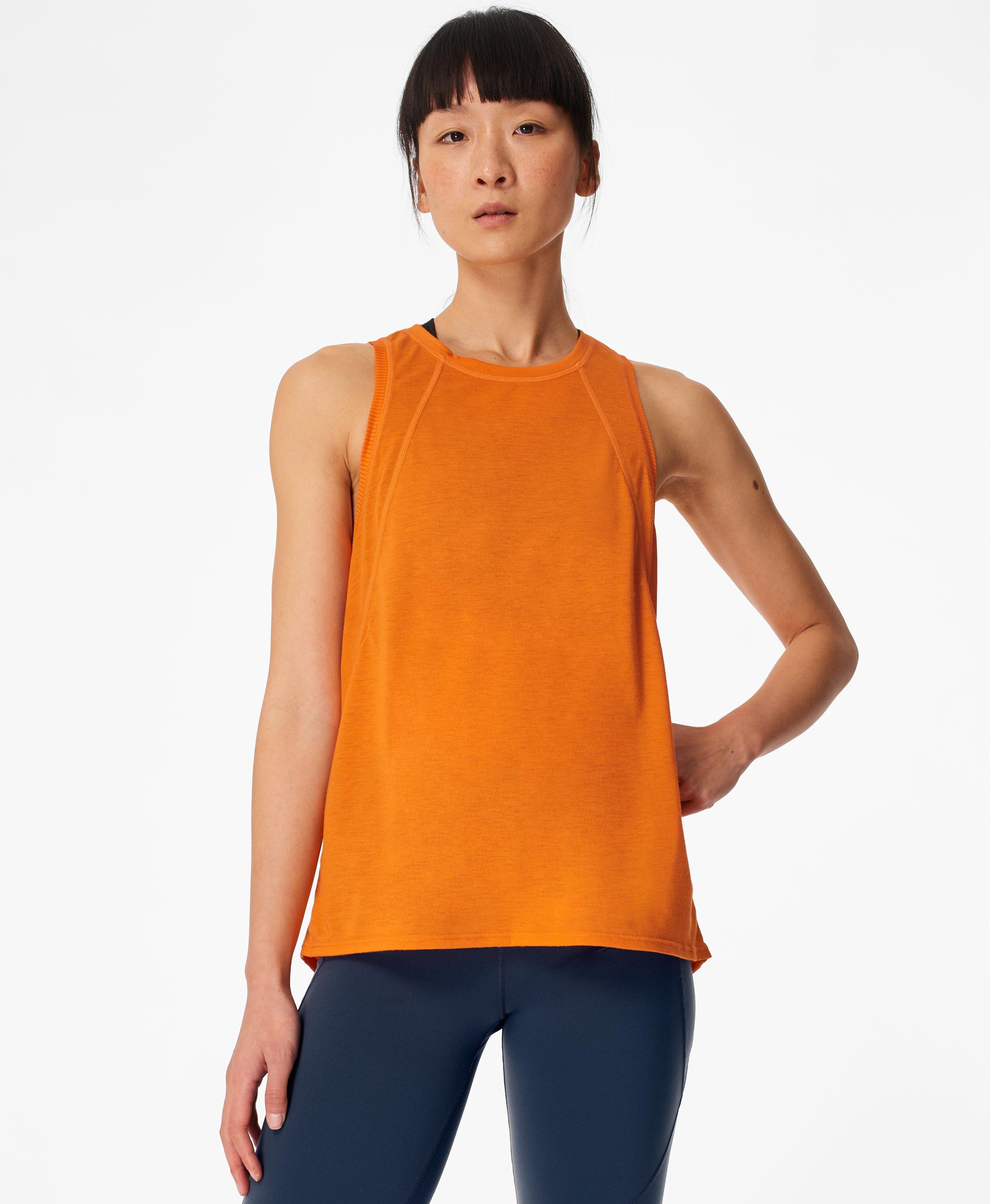 orange running vest